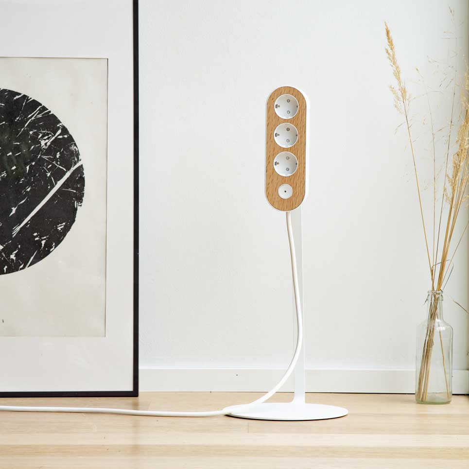 Lattiajalusta - valkoinen